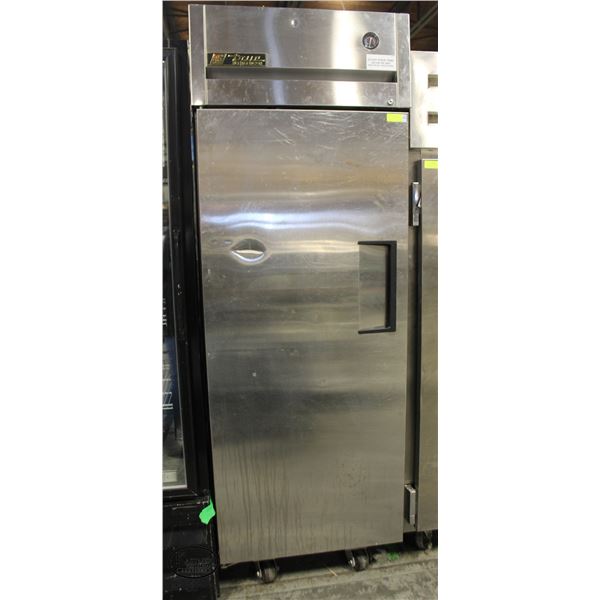 TRUE STAINLESS STEEL SINGLE DOOR COOLER ON CASTERS