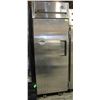 Image 1 : TRUE STAINLESS STEEL SINGLE DOOR COOLER ON CASTERS