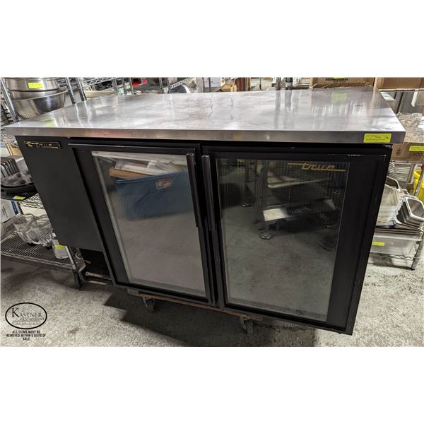 TRUE DOUBLE GLASS DOOR BACKBAR COOLER