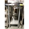 Image 1 : STAINLESS STEEL COUNTER HEIGHT EQUIPMENT STAND W/