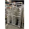 Image 1 : ALUMINUM DOUBLE BAKERS RACK APROX. 49 X 27 X 73