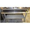 Image 1 : 3' S/S EQUIPMENT STAND W/ UNDERSHELF ON CASTERS