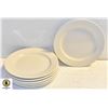 BOX OF 6 ARCOROC CARDINAL 7" PORCELAIN SIDE PLATES