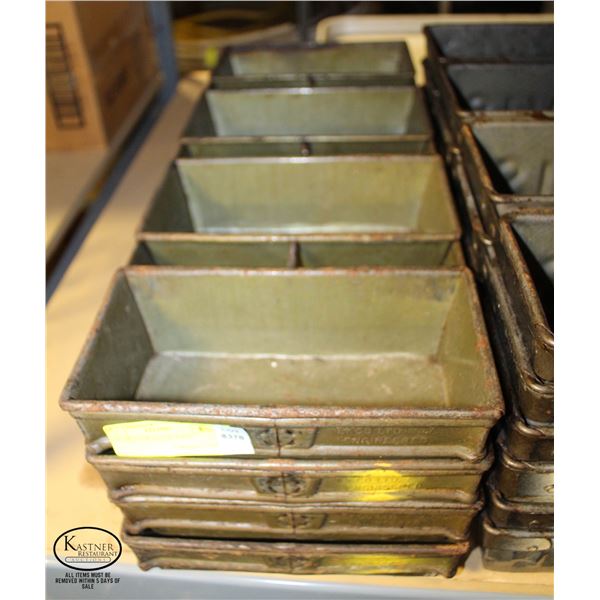 LOT OF FOUR 4-LOAF PANS