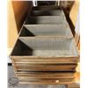 Image 1 : STACK OF 4 COMMERCIAL 5 SECTION LOAF BAKING PANS