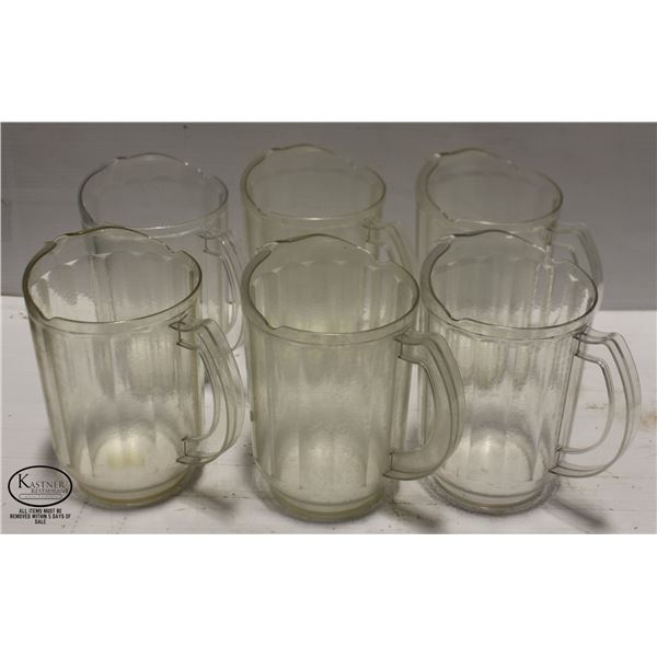 LOT OF 6 CAMBRO 60 OZ. POLY PITCHERS