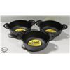 Image 1 : LOT OF 3 NEW CAST IRON MINI POT 5"