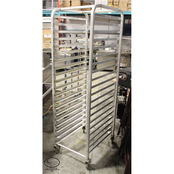 20 TEIR ALUMINIUM BAKERS RACK 20  X 26  X 70 