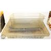 Image 1 : 3 PLASTIC BINS WITH 3 COOLING RACKS