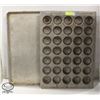Image 1 : 35-CUP MUFFIN BAKING PAN W/ FULL SIZE BUN PAN