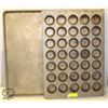 Image 1 : 35-CUP MUFFIN BAKING PAN W/ FULL SIZE BUN PAN