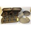 Image 1 : LOT OF ASSORTED BAKING PANS INCL: TWO 6-CUP MUFFIN