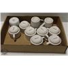 Image 1 : FLAT OF 10 ASSORTED COFFEE CUPS INCL. BROWNE