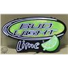 Image 1 : BUDLIGHT LIME LIGHTED WALL SIGN 30" X 16"