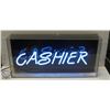 Image 1 : NEON CASHIER SIGN 26 1/4" X 12 3/4"