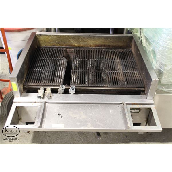 3' IMPERIAL COUNTERTOP CHARBROILER *SOME BURNERS