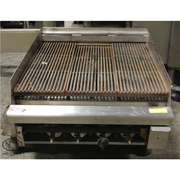 24" NATURAL GAS COUNTERTOP GRILL *MISSING