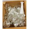 Image 1 : BOX OF ASSORTED WINE GLASSES & CANDLE HOLDERS