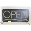 Image 1 : NEWON COMMERCIAL LIGHTED OPEN SIGN - WORKING