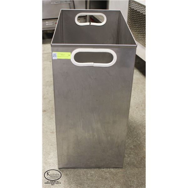 S/S TRASH BIN 20" X 12" X 24"