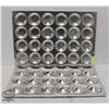 Image 1 : LOT OF 2 S/S 24 CUP MUFFIN PANS