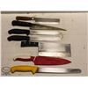 Image 1 : BAILIFF SEIZURE: BOX OF 7 ASSORTED KNIVES INCL: