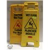 Image 1 : 2 WET FLOOR SIGNS