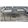 Image 1 : LARGE SINGLE WELL S/S DISHPIT SINK 83" X 40" X 36"