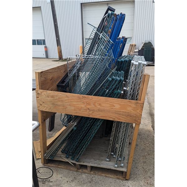 PALLET OF ASSORTED RACKING