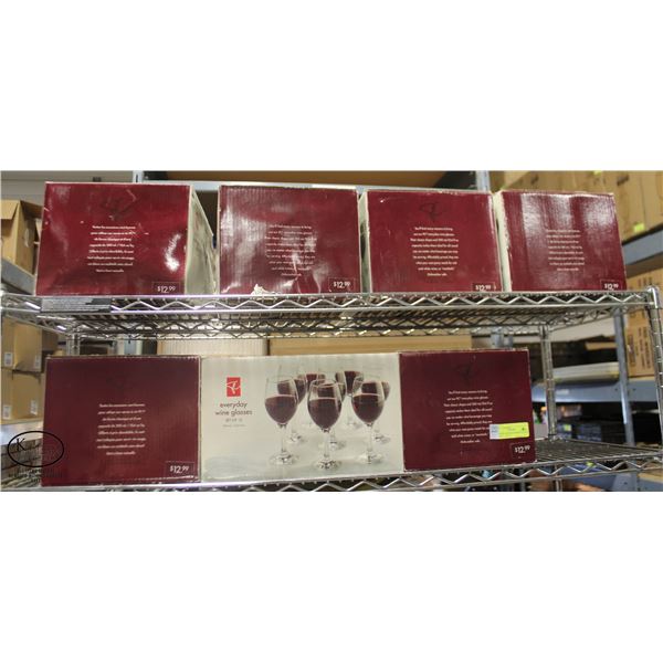 7 DOZEN EVERYDAY WINE GLASSES IN BOX - 10.6 OZ