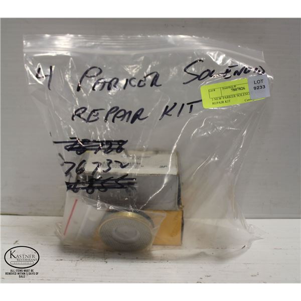 3 NEW PARKER SOLENOID VALVE REPAIR KIT