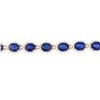 Image 2 : 42.89 ctw Blue Sapphire and 5.49 ctw Diamond 14K Yellow Gold Necklace