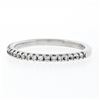 Image 6 : 14K White Gold 0.17 ctw F VS1 Shared Prong Set Diamond 1.90mm Stackable Band Rin