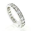 Image 1 : Vintage 14k White Gold 1.57 ctw Eternity Band Ring w/ 20 Old Single Cut Diamonds