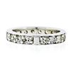 Image 9 : Vintage 14k White Gold 1.57 ctw Eternity Band Ring w/ 20 Old Single Cut Diamonds