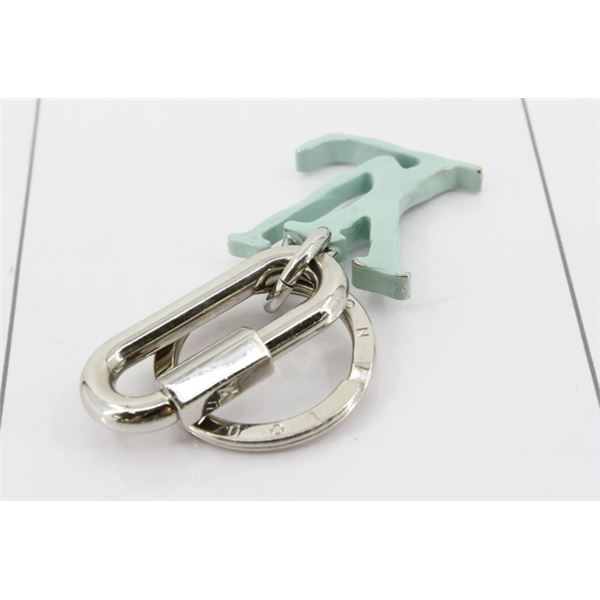 Louis Vuitton Green Resin Metal Initiales Facettes Keyholder