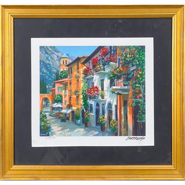 Village Hideaway - Custom Framed by Behrens, Howard
