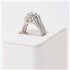 Image 3 : 0.77 ctw CENTER Diamond Platinum Ring (1.51 ctw Diamonds)