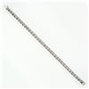 Image 6 : 18k White Gold 12.21 ctw 37 Round Large Diamond Line Tennis Statement Bracelet