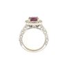 Image 4 : 2.15 ctw Ruby & Diamond Ring - 14KT White Gold