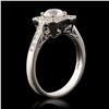 Image 2 : 1.01 ctw SI2 Clarity Diamond Platinum Ring (1.36 ctw Diamonds) EGL USA CERTIFIED
