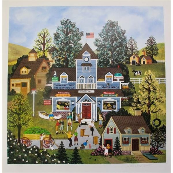 Jane Wooster Scott Boys Will Be Boys Hand Signed Limited Edition Lithograph