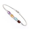 Image 1 : Plated Rhodium 3.35cts Multistone and Diamond Bracelet