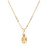 Image 1 : Plated 18KT Yellow Gold 1.03ctw Citrine and Diamond Pendant with Chain