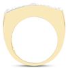 Image 3 : Plated 14KT Yellow Gold 0.25ctw Diamond Ring