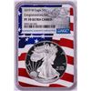 Image 1 : 2019-W $1 Proof American Silver Eagle Coin NGC PF70 Ultra Cameo Congratulations Flag