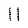 Plated 18KT Yellow Gold 2.05ctw Black Sapphire Earrings