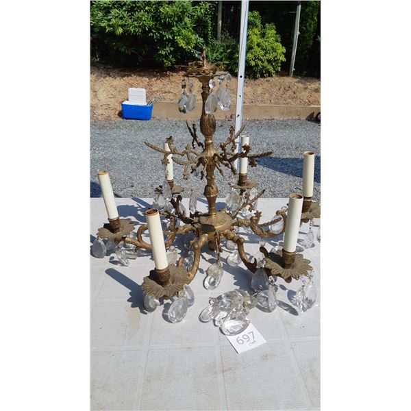 Brass Chandelier Cat B