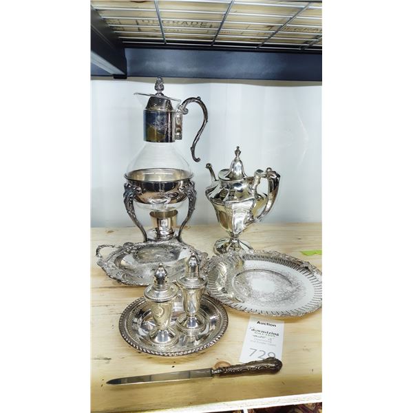 Sterling & Silver Plate Cat A