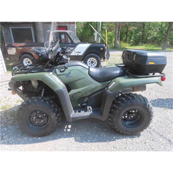 2019 Honda 420 Rancher 4x4 Quad Manual, Front Winch, Heated Grips